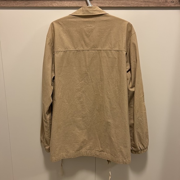 LIKE NEW Frank and Oak Tan Overcoat Size Large - Picture 6 of 6